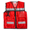 Chaleco Rescatista con Malla en Espalda Lamira Rojo AS-4414 - 0