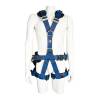 Arnés para Cuerpo Completo con 5 Anillos D y Cinturón Acojinado UFS Azul Epp Industrial
