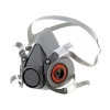 Respirador TPE Media Cara con Válvula de Exhalación 6200 3M Gris EPP Industrial 2