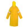 Impermeable PVC_Poliéster Gabardina Larga con Reflejante LAMIRA Amarillo Epp Industrial